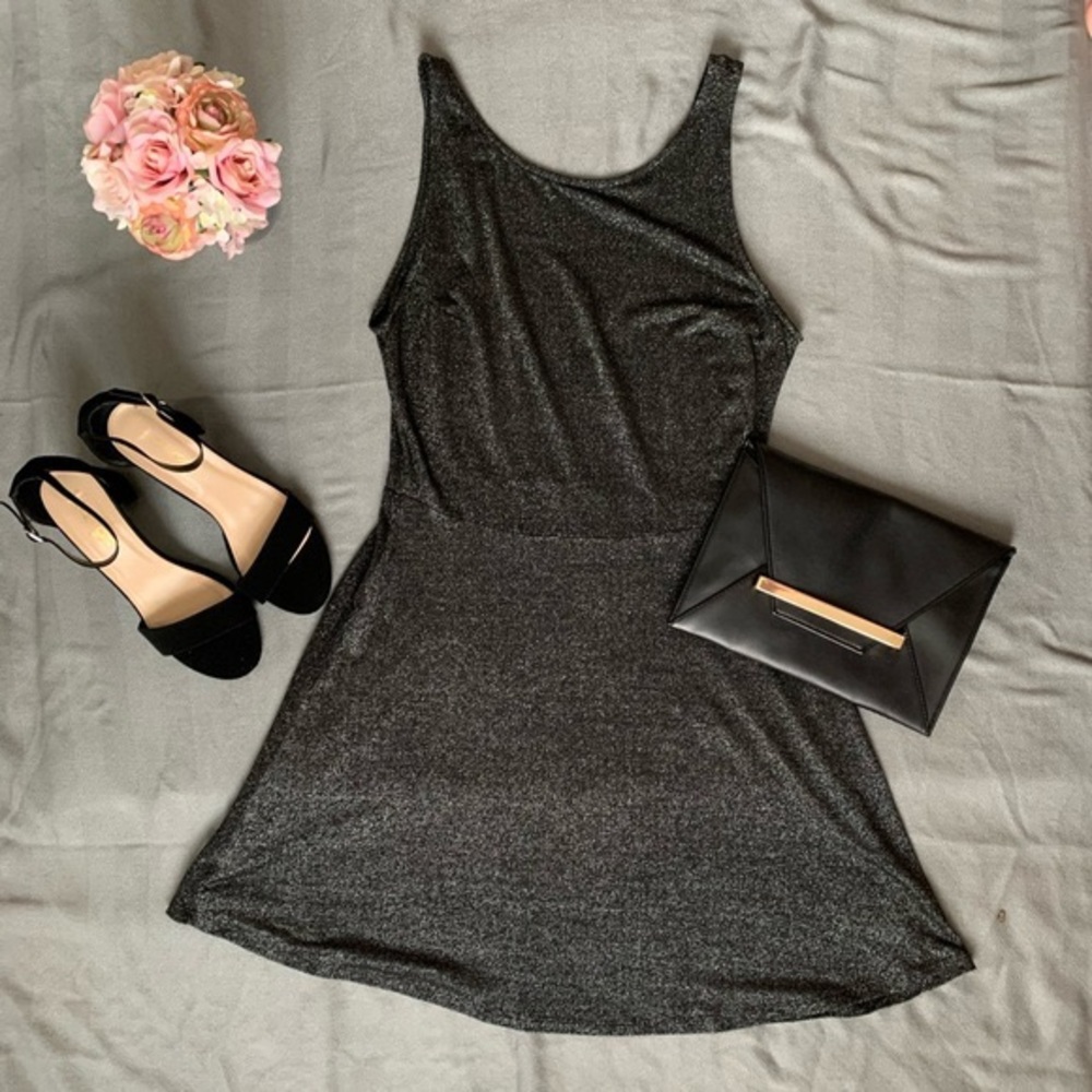 Divided Shimmer Fit and Flare Dress 2
